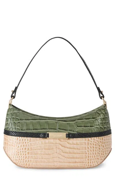 Brahmin Lilibeth Croc Embossed Leather Shoulder Bag In Multi