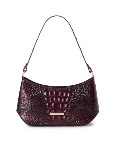 Brahmin Lilibeth Melbourne Small Leather Shoulder Handbag In Oxblood