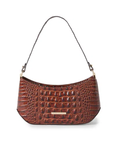 Brahmin Lilibeth Melbourne Small Leather Shoulder Handbag In Pecan