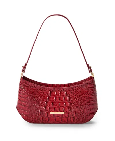 Brahmin Lilibeth Melbourne Small Leather Shoulder Handbag In White