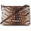 Brahmin Lorelei Croc Embossed Leather Shoulder Bag
