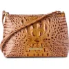 Brahmin Lorelei Croc Embossed Leather Shoulder Bag