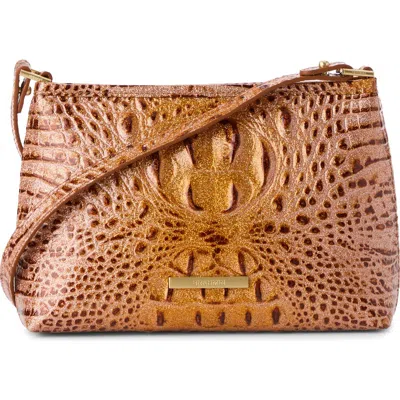 Brahmin Lorelei Croc Embossed Leather Shoulder Bag