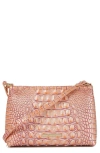 BRAHMIN LORELEI CROC EMBOSSED LEATHER SHOULDER BAG