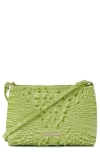 Brahmin Lorelei Croc Embossed Leather Shoulder Bag In Kiwi