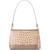 Brahmin Lorelei Croc Embossed Leather Shoulder Bag In Multi