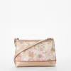 Brahmin Lorelei Croc Embossed Leather Shoulder Bag In Neutral