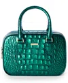 Brahmin Mara Buckle Small Satchel Bag In Green