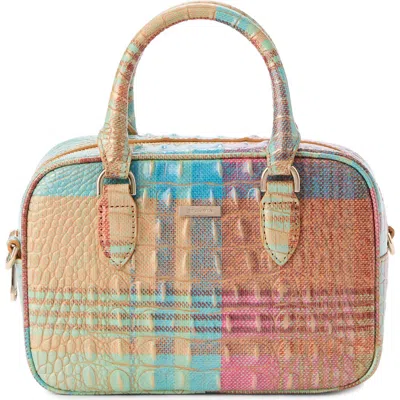 Brahmin Mara Croc Embossed Leather Top Handle Bag