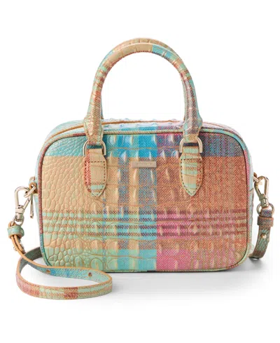 Brahmin Mara Small Leather Crossbody Satchel Bag In Picnic