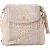 Brahmin Margo Croc Embossed Leather Crossbody Bag In Neutral