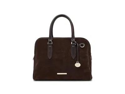 Brahmin Marissa Satchel Women's Handbags Chocolate Grassland, Leather