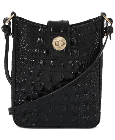 Brahmin Marley Melbourne Mini Leather Crossbody In Black