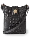 Brahmin Marley Melbourne Mini Leather Crossbody In Black