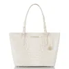 Brahmin Asher Leather Tote In Coconutmilk