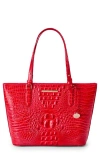 Brahmin Medium Asher Croc Embossed Leather Tote