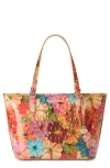 Brahmin Medium Asher Croc Embossed Leather Tote In Multi