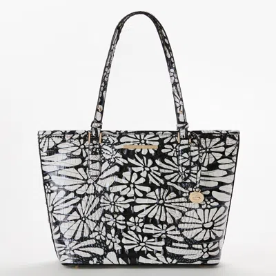 Brahmin Medium Asher Daisy Batik Melbourne In Black