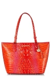 Brahmin 'medium Asher' Leather Tote In Flame Melbourne