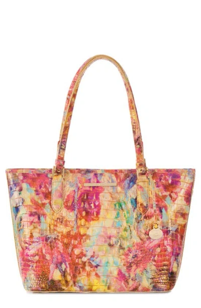 Brahmin Asher Happyhour Melbourne Leather Tote In Happy Hour