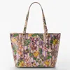 Brahmin Medium Asher Croc Embossed Leather Tote In Multi