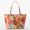 Brahmin Medium Asher Croc Embossed Leather Tote In Multi