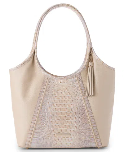 Brahmin Medium Melora Textured Tote Bag In Neutral
