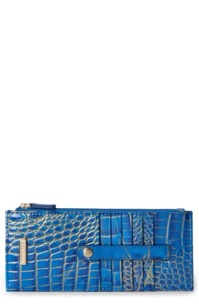 Brahmin Melbourne Croc Embossed Leather Card Wallet