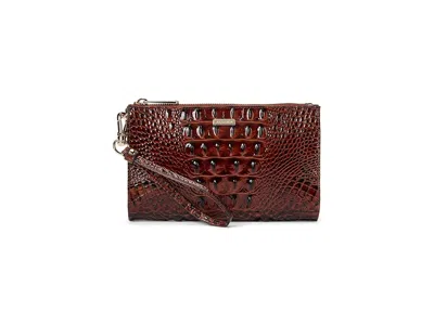 Brahmin Melbourne Daisy Clutch Handbags Pecan: One Size In Brown
