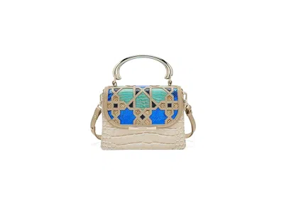 Brahmin Melbourne Small Hallie Satchels Cross Body Handbags Multi Mosaic: One Size