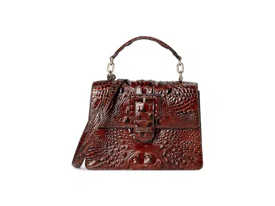Brahmin Melbourne Small Hallie Satchels Cross Body Handbags Pecan: One Size In Brown
