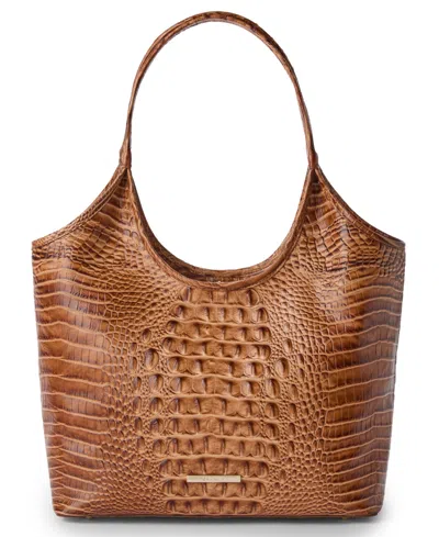 Brahmin Melora Alden Road Large Leather Tote In Brown