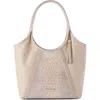 Brahmin Melora Embossed Leather Tote In Neutral