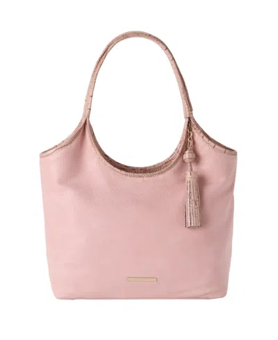 Brahmin Melora Leather Large Tote Bag In Pink