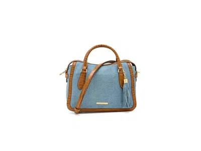 Brahmin Micaela Satchel Handbags Denim: One Size In Blue