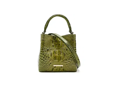 Brahmin Mini Amelia Cross Body Handbags Olive: One Size In Green
