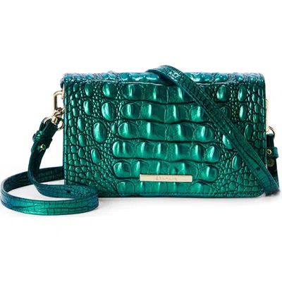 Brahmin Minuette Convertible Leather Crossbody Bag In Green