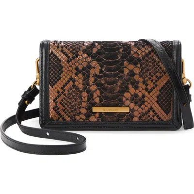 Brahmin Minuette Convertible Leather Crossbody Bag In Brown