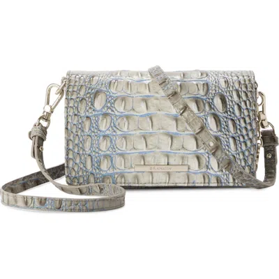 Brahmin Minuette Convertible Leather Crossbody Bag In Gray