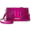 Brahmin Minuette Convertible Leather Crossbody Bag In Voltage Violet