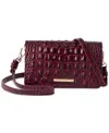 Brahmin Minuette Melbourne Mini Leather Crossbody Bag In Purple