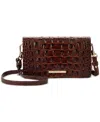 Brahmin Minuette Melbourne Mini Leather Crossbody Bag In Pecan