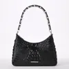 Brahmin Mod Esme Black Melbourne Medium Leather Shoulder In Black