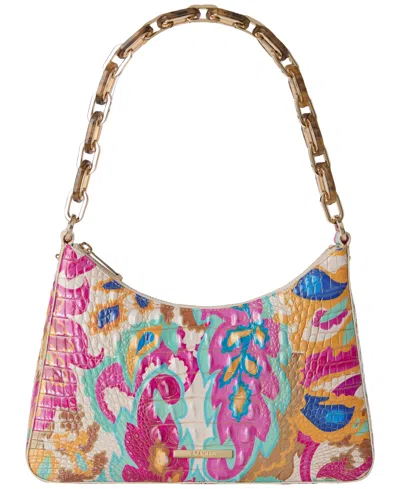 Brahmin Mod Esme Black Melbourne Medium Leather Shoulder In Multi