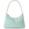 Brahmin Mod Esme Embossed Leather Shoulder Bag In Green