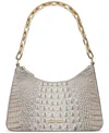 Brahmin Mod Esme Croc Embossed Shoulder Bag In Fairest Gr