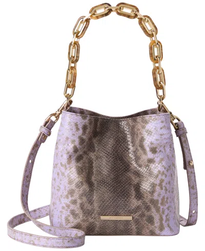 Brahmin Mod Mini Amelia Leather Crossbody Bag In Orange