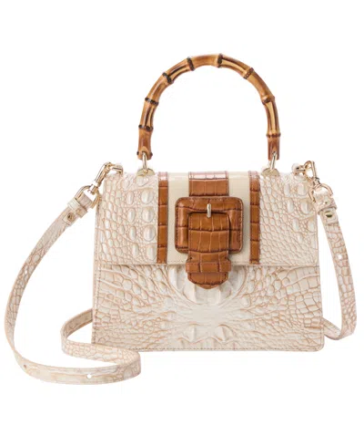 Brahmin Mod Small Hallie Satchel Bag In White