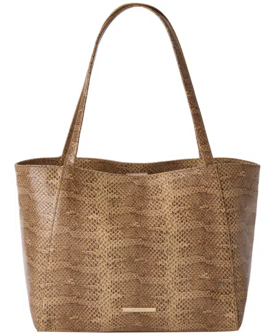 Brahmin Mona Alba Open Top Large Tote Bag In Brown