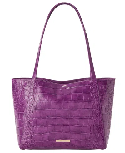 Brahmin Mona Alba Open Top Large Tote Bag In Purple
